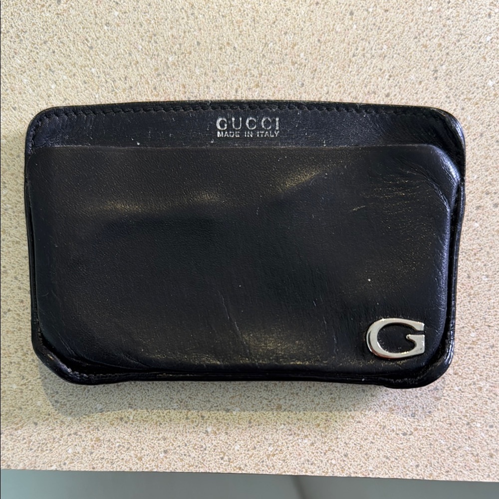 Gucci Black Leather Card Holder